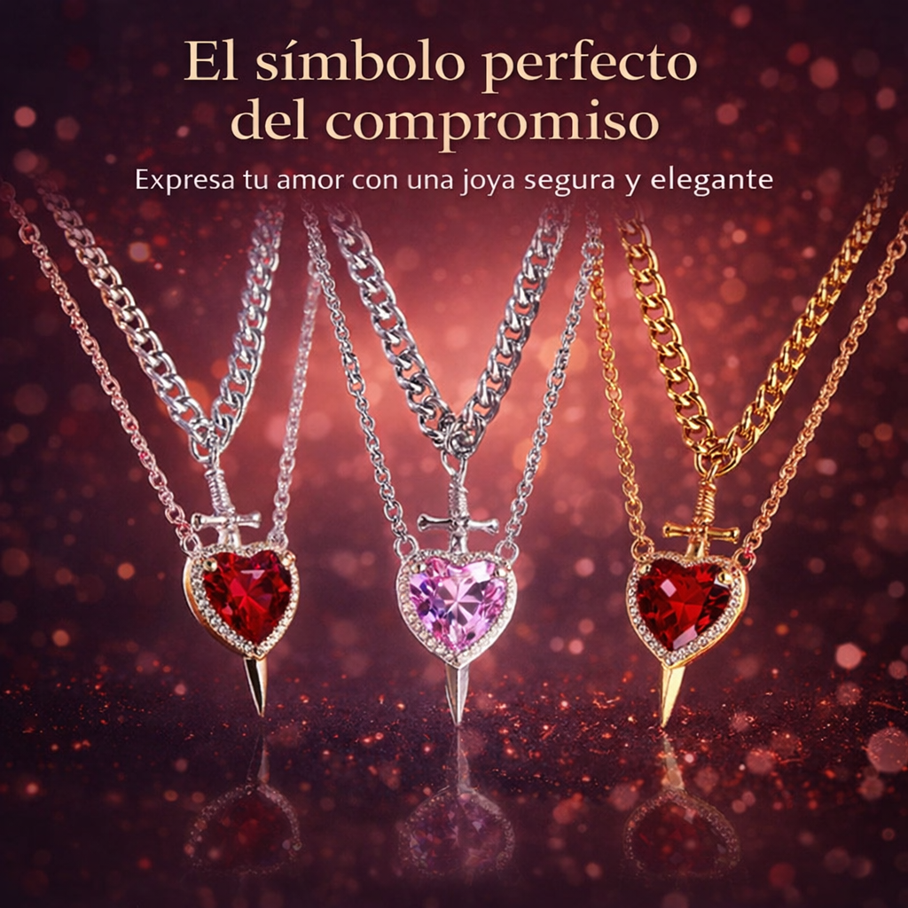 Collar de Corazón Amor que Protege