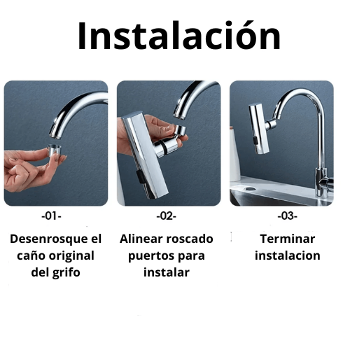 EXTENSOR GRIFO 4 EN 1